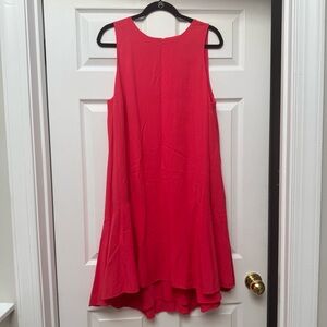 Ann Taylor Sleeveless Swing Dress in Coral, size Large